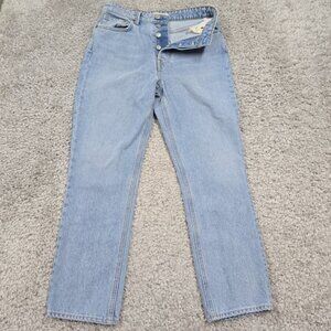 GRLFRND Womens Karolina High Rise Straight Crop Jeans Size 27 Minimal